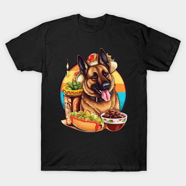 Get Your German Shepherd in the Cinco de Mayo Spirit with Sombreros T-Shirt by teestore_24